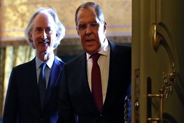 دیدار فرستاده ویژه سازمان ملل در امور سوریه با وزیر خارجه روسیه