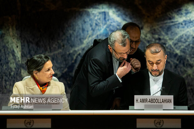 حسین امیرعبداللهیان وزیر امورخارجه ایران در کنفرانس خلع سلاح سازمان ملل در ژنو حضور دارد