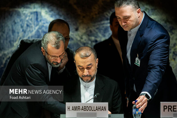حسین امیرعبداللهیان وزیر امورخارجه ایران در کنفرانس خلع سلاح سازمان ملل در ژنو حضور دارد