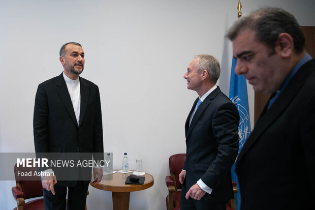 حسین امیرعبداللهیان وزیر امور خارجه ایران و چابا کوروشی رئیس مجمع عمومی سازمان ملل بعد ازظهر امروز دیدار و گفتگو کردند