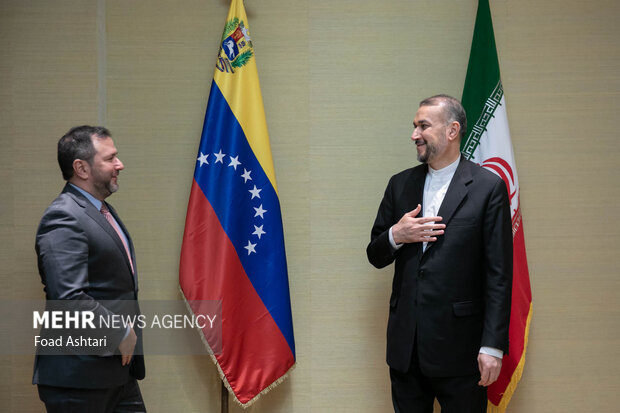 حسین امیرعبداللهیان وزیر امور خارجه ایران و ایوان جیل پینتو وزیر امور خارجه ونزوئلا بعد ازظهر امروز دیدار و گفتگو کردند