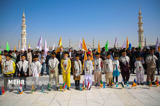 مسجد جمکران میں 60 ملکوں کے اسکول کے بچوں کا عظیم الشان اجتماع "نسل ظہور"
