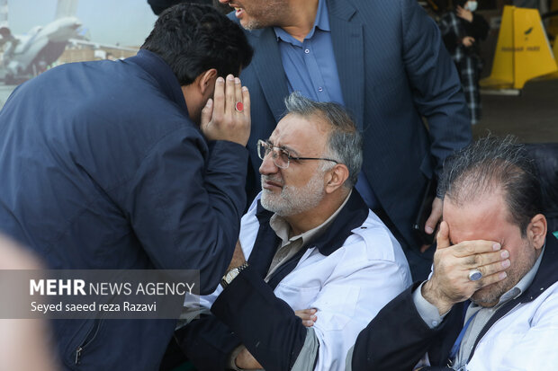  علیرضا زاکانی شهردار تهران در مراسم مانور مدیریت بحران زلزله در تهران حضور دارد