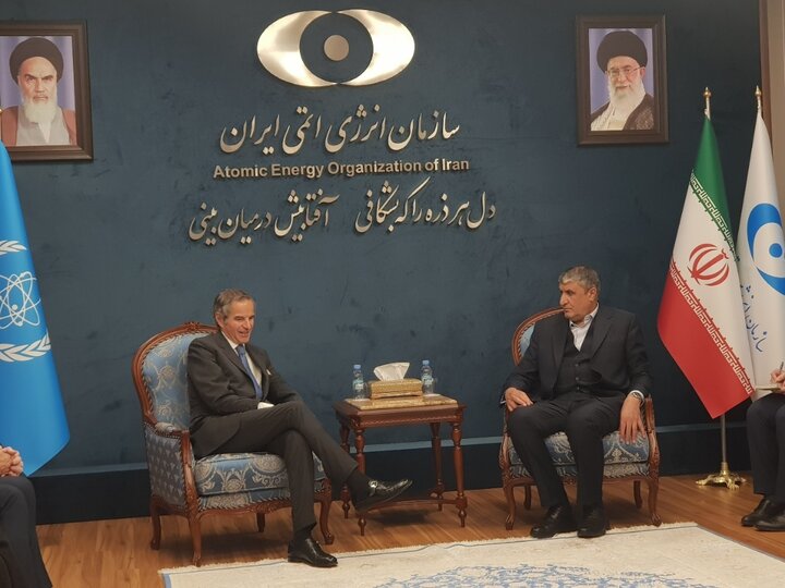 آغاز دور نخست مذاکرات «رافائل گروسی» با «محمد اسلامی» آغاز دور نخست مذاکرات «رافائل گروسی» با «محمد اسلامی»