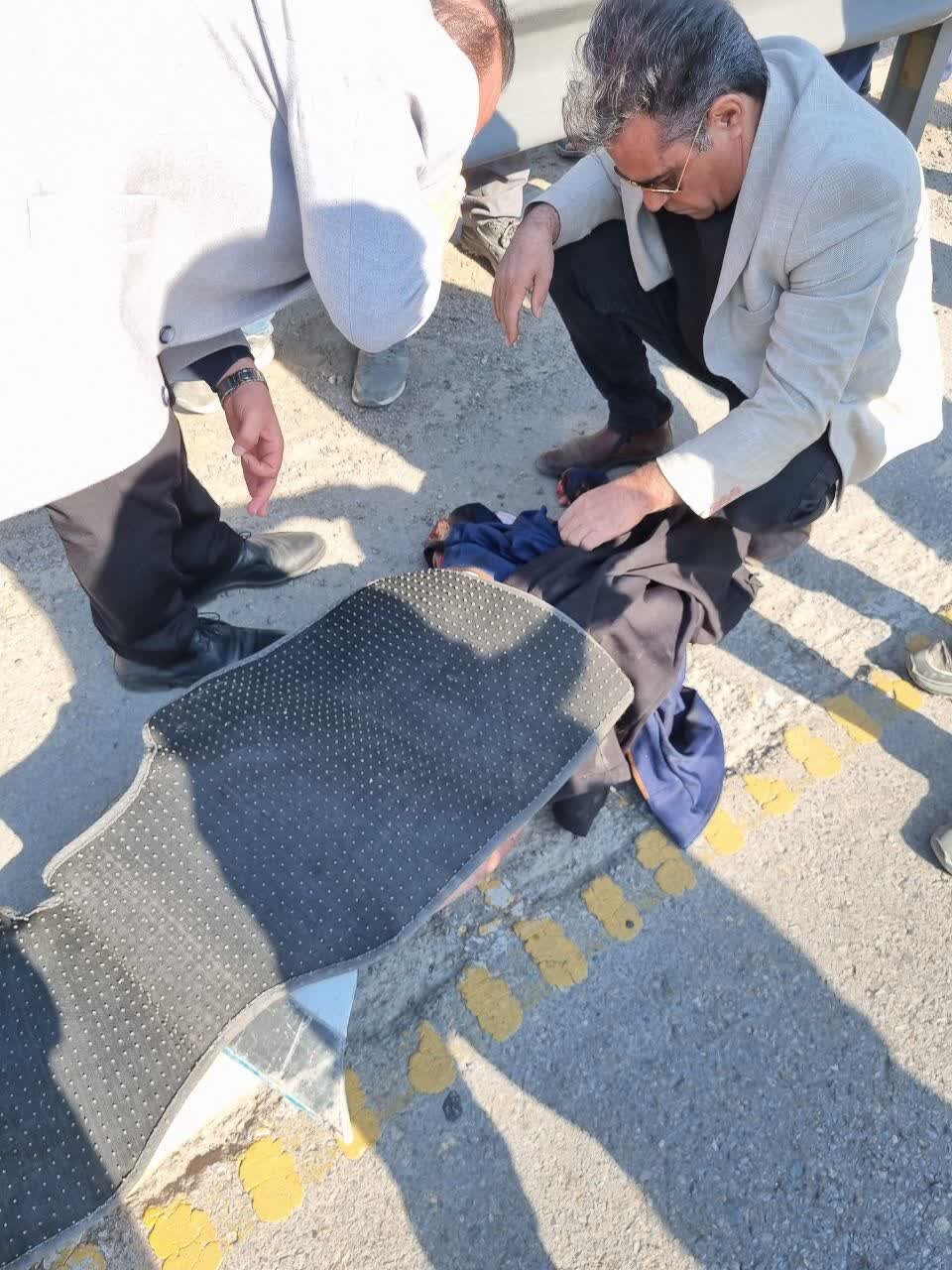 کلنگ زنی تعریض پل شهدای گرگاب  به مرگ یک شهروند ختم شد