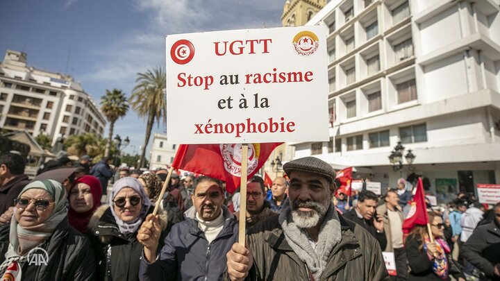  تظاهرات ضددولتی هزاران تونسی با طعم حمایت از ملت فلسطین+ تصاویر