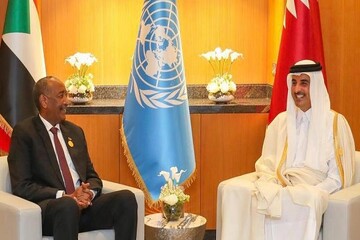 رایزنی امیر قطر با رئیس شورای حاکمیتی سودان