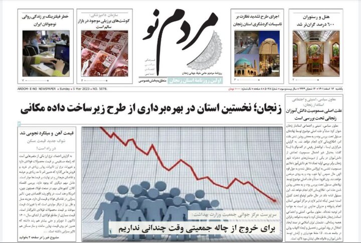 روزنانه های زنجان