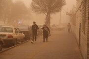 طوفان شن و ریزگردها کرمان را فرا می گیرد