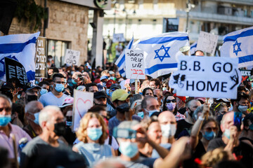 The Israeli protests against Prime Minister Benjamin Netanyahu
