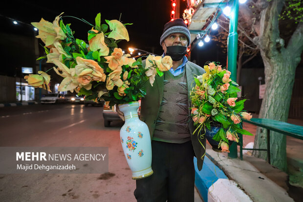 People of Yazd prapering for Mid-Sha'ban eve