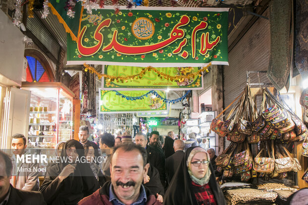 آذین بندی و تزیین شهر تبریز به مناسبت نیمه شعبان