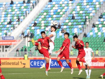 پیروزی یک نیمه‌ای تیم جوانان ایران برابر ویتنام/ ۴۵ دقیقه تا صعود