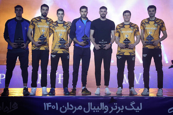 تیم رویایی لیگ سی و ششم والیبال ایران معرفی شد