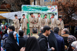 سرودخوانی نوجوانان مهدوی در جشن بزرگ نیمه شعبان همدان