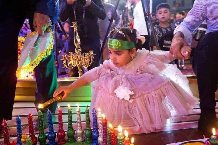 حال و هوای کربلای معلی در نیمه شعبان و برگزاری جشنواره شمع