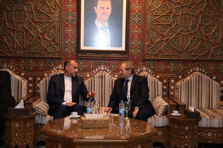 امیرعبداللهیان وارد فرودگاه دمشق شد امیرعبداللهیان وارد فرودگاه دمشق شد