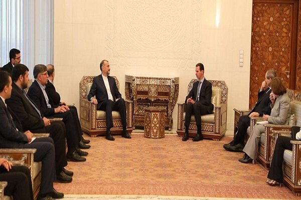 Emir Abdullahiyan ile Beşar Esad Türkiye'yi görüştü Emir Abdullahiyan ile Beşar Esad Türkiye'yi görüştü