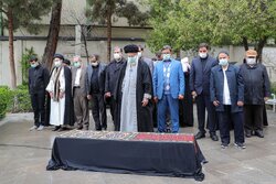 Leader leads prayers in funeral for Dr. Hassan Ghafourifard