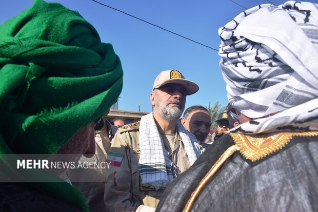 سردار رادان به جمع راهیان نور پیوست