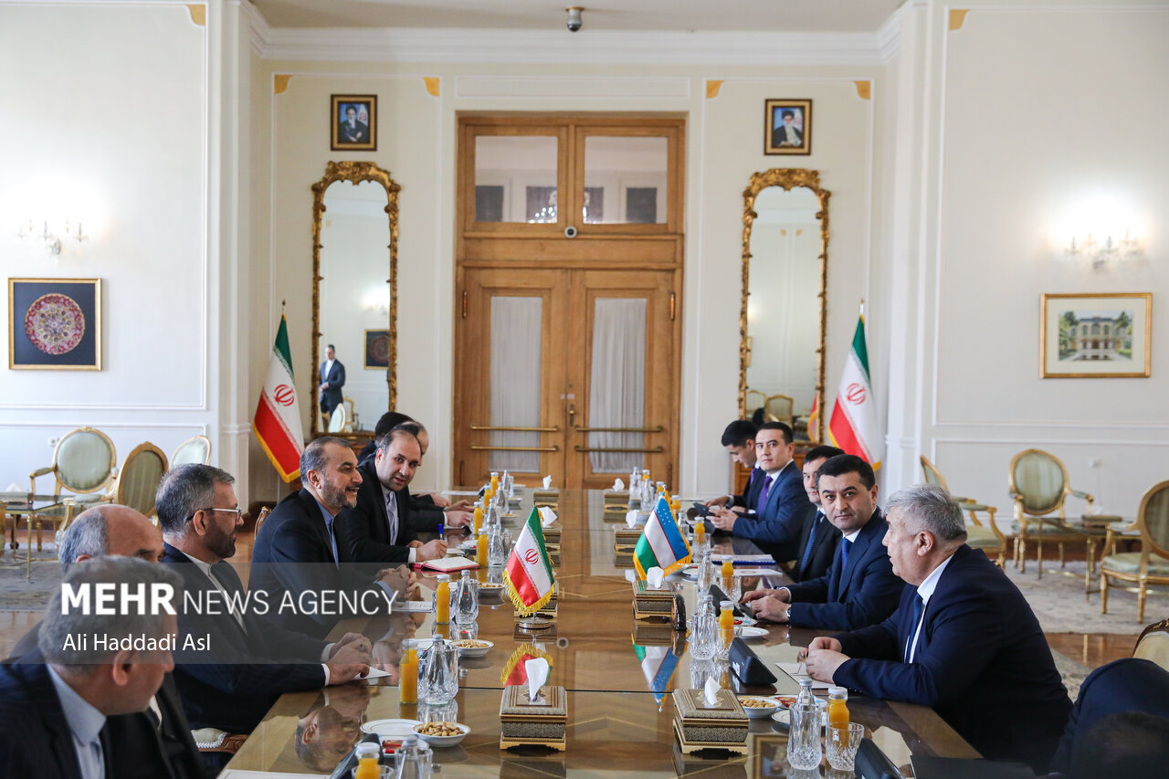 ایرانی وزیر خارجہ سے ازبکستان کے قائم مقام وزیر خارجہ کی ملاقات