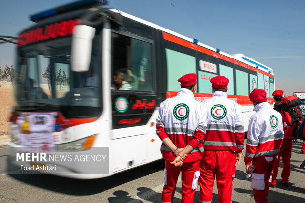 مانور ملی خدمات نوروزی ۱۴۰۲ جمعیت هلال احمر صبح امروز ۲۱ اسفند ۱۴۰۱ در جوار مرقد امام خمینی (ره) برگزار شد