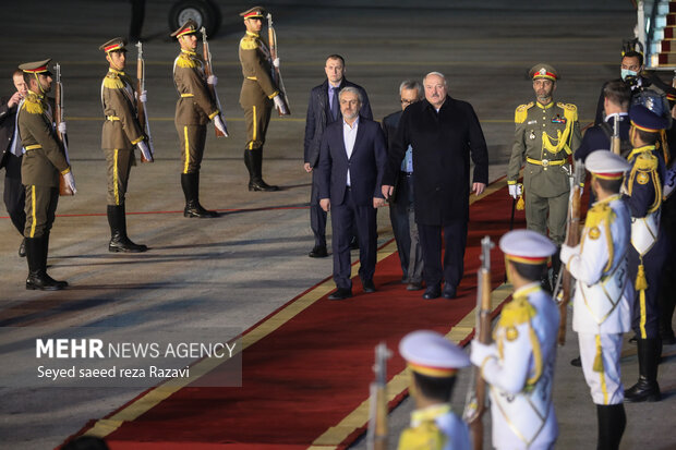 Lukashenko arrives in Tehran to meet with Iranian President 