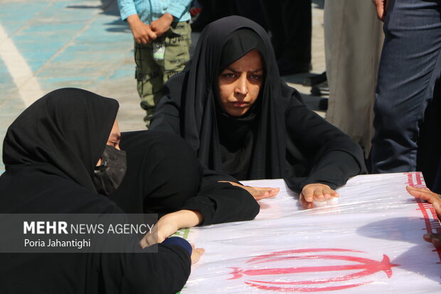 Funeral for security forces recently martyred in southeast
