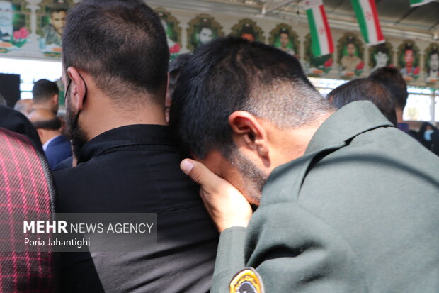 Funeral for security forces recently martyred in southeast
