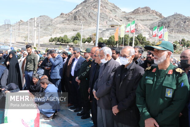 Funeral for security forces recently martyred in southeast
