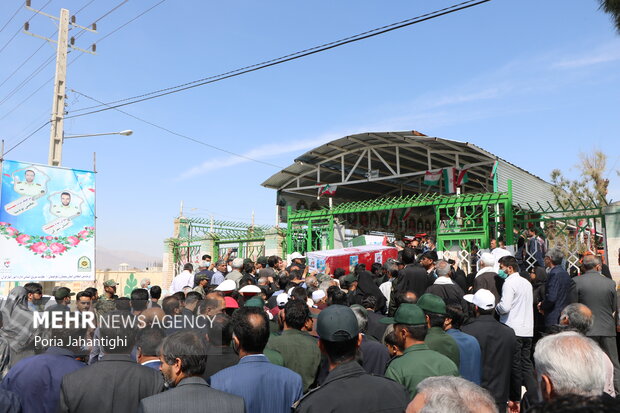 Funeral for security forces recently martyred in southeast
