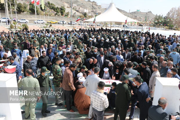 Funeral for security forces recently martyred in southeast
