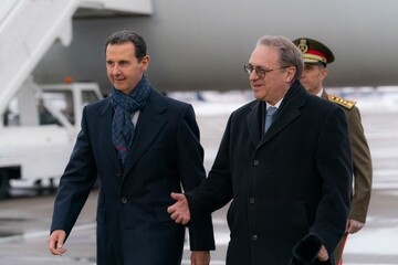 شامی صدر بشار اسد روس پہنچ گئے+تصاویر