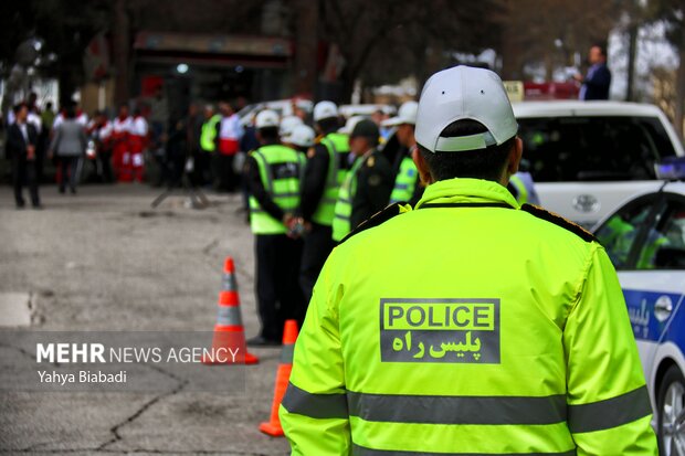 آمادگی پلیس راه کرمانشاه برای ارائه خدمات ترافیکی به مسافران