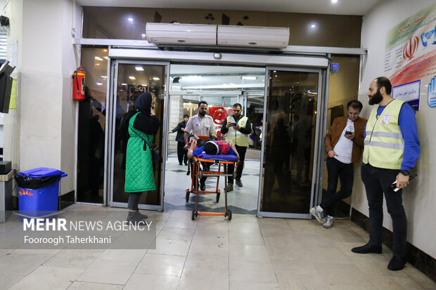 مصدومان حوادث چهارشنبه آخر سال