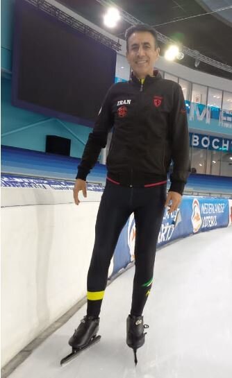 حضور پیشکسوت اسکیت سرعت ایران در مسابقات جهانی هلند 