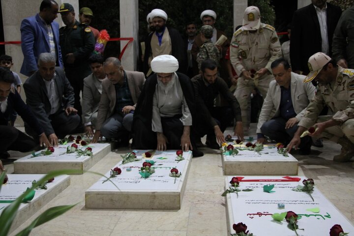 یادمان شهدای خوشنام پارک شغاب بوشهر افتتاح شد