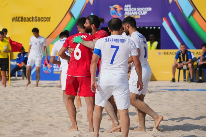 صعود تیم ملی فوتبال ساحلی به مرحله یک چهارم با شکست ازبکستان
