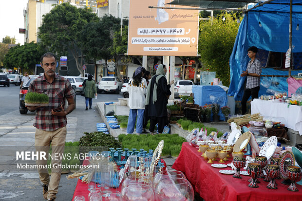 بازار سفره هفت سین در بوشهر