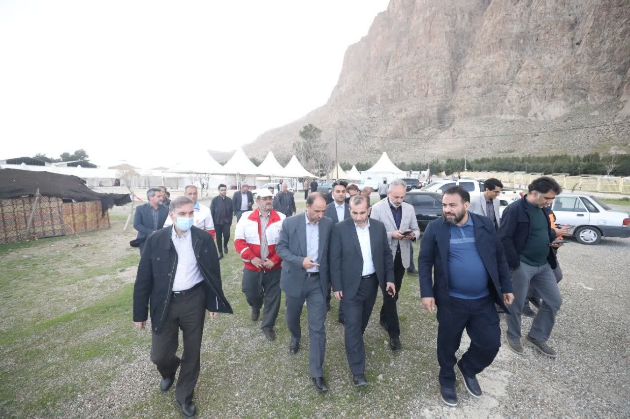 استاندار کرمانشاه از رویداد بزرگ نوروزی بیستون بازدید کرد