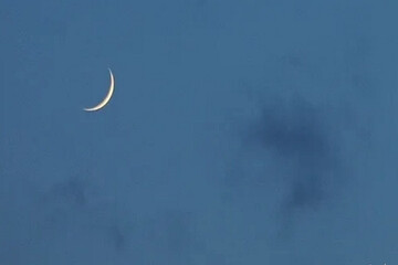 اولین تصویر از هلال ماه رمضان