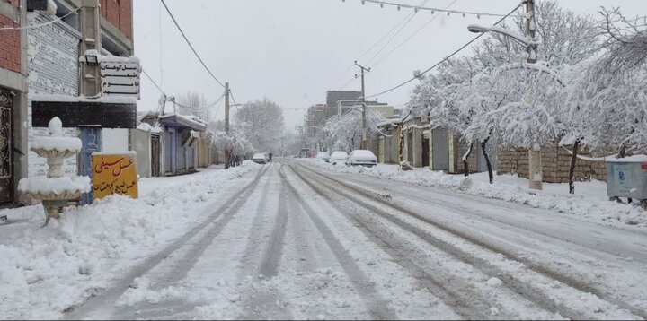 برف شهرستانهای استان را سفید پوش کرد
