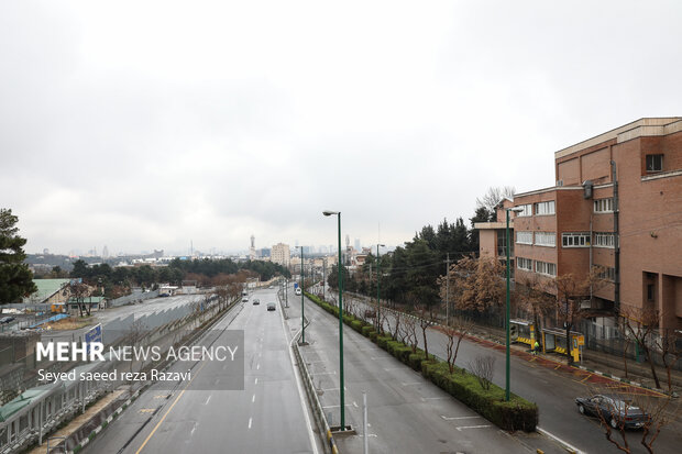 Tehran streets during Nowruz holidays