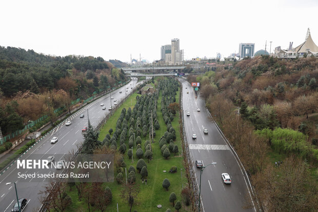 Tehran streets during Nowruz holidays