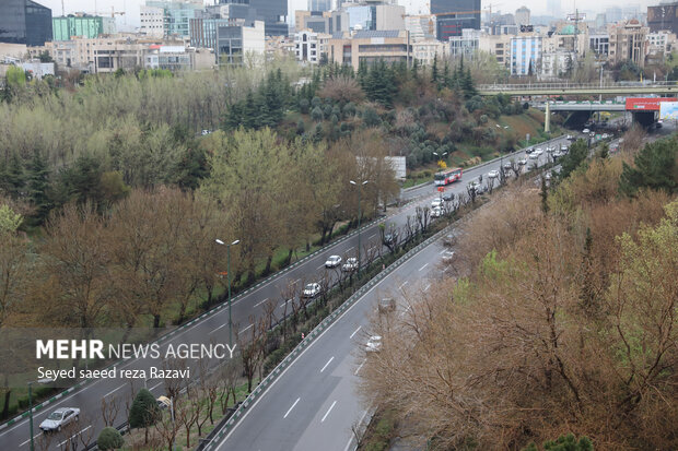 Tehran streets during Nowruz holidays