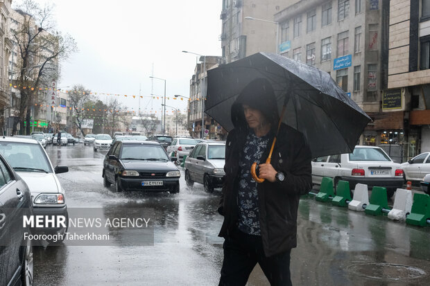 اولین باران بهاری تهران