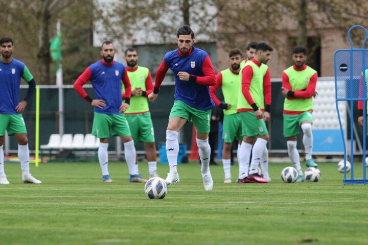 تمرین گلزنی ملی پوشان ایران قبل از دیدار با روسیه تمرین گلزنی ملی پوشان ایران قبل از دیدار با روسیه