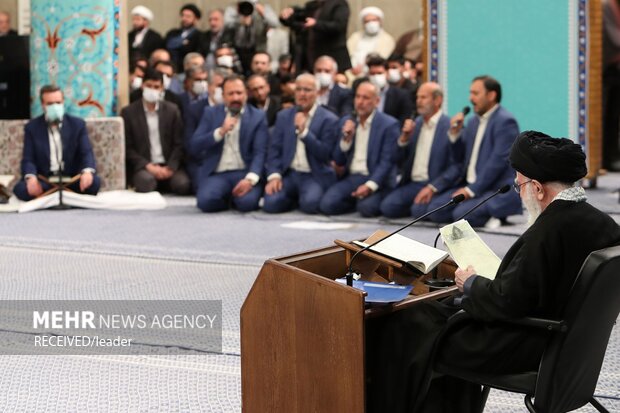 Leader's meeting with Quaran reciters
