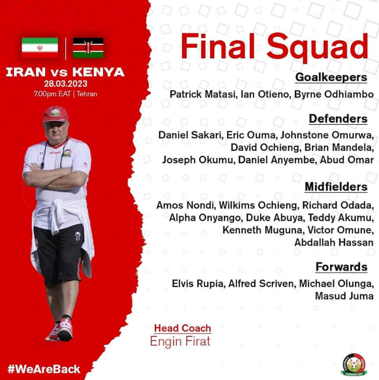 تصمیم بحث برانگیز سرمربی کنیا/ خط‌زدن آقای‌گل برای بازی با ایران!