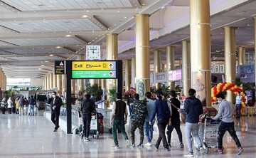 بزرگترین و زیباترین المان نوروزی در فرودگاه مشهد